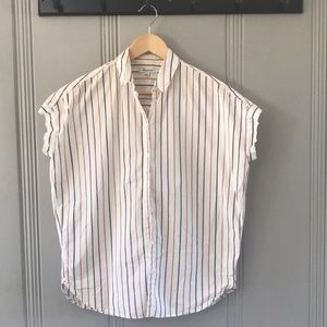 Madewell button up short-sleeve blouse